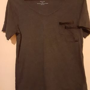 Grace short sleeve cotton v neck t shirt